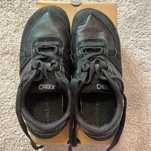 Zero Kelso court shoes black leather suede